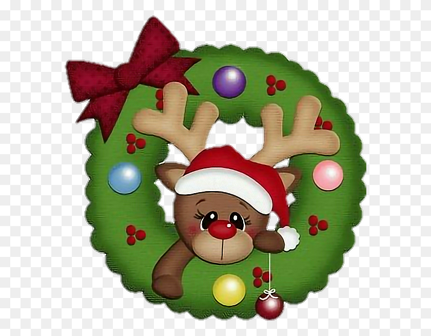 588x594 Wreath Sticker Christmas Day, Toy, Super Mario, Plant HD PNG Download