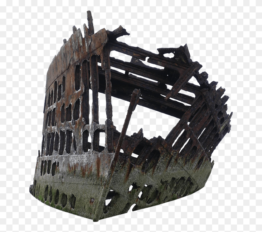 659x684 Wreck Ship Old Boat Rust Stranded Ship Wreck Wreck Of The Peter Iredale, Vehicle, Transportation, Shipwreck HD PNG Download