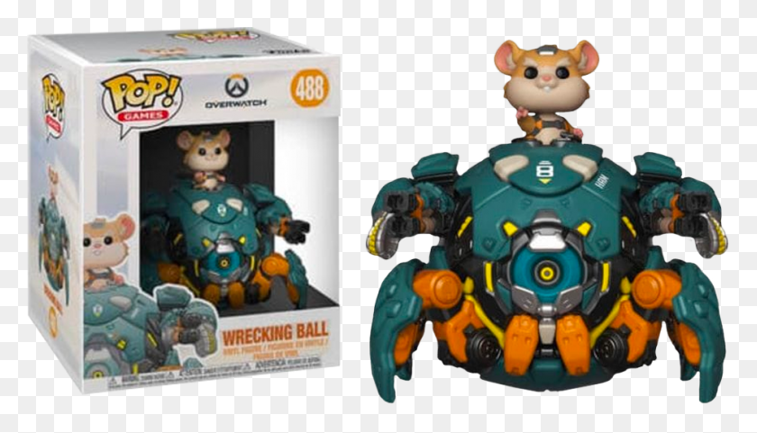 942x509 Wrecking Ball 6 Super Sized Funko Pop Vinyl Figure Funko Pop Overwatch Wrecking Ball, Toy, Robot HD PNG Download