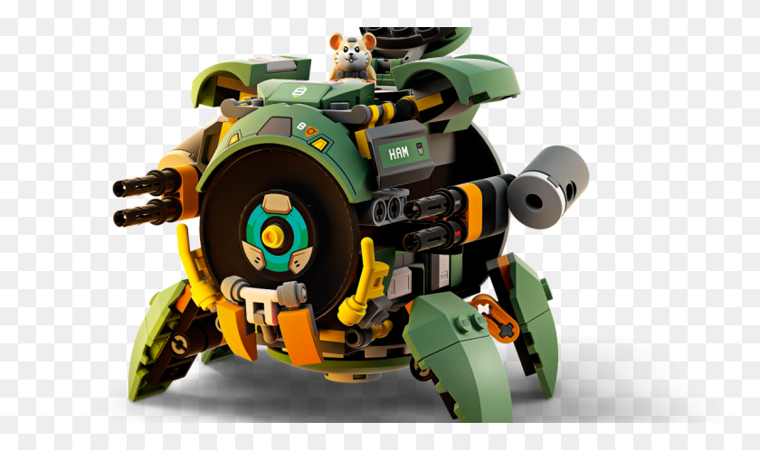 1200x675 Descargar Png Wrecking Ball Lego Set Overwatch, Juguete, Robot, Transporte Hd Png