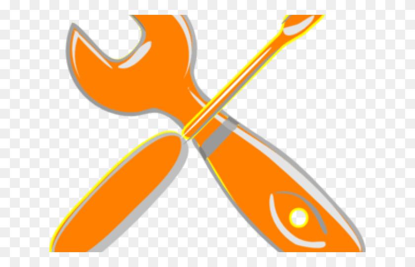 640x480 Wrench Clipart Orange, Rattle, Hammer, Tool HD PNG Download
