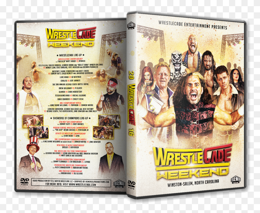 917x740 Wrestlecade Weekend 3dcover Flyer, Person, Human, Text HD PNG Download