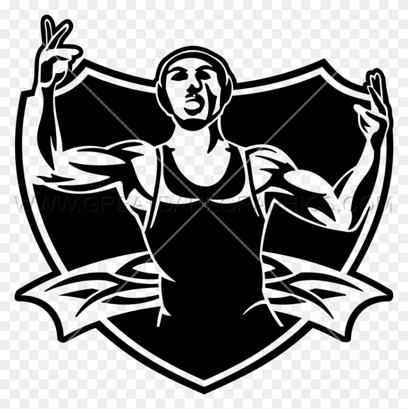 825x827 Wrestlers Clipart Greco Roman Friburguense Logo, Bow, Archery, Sport HD PNG Download