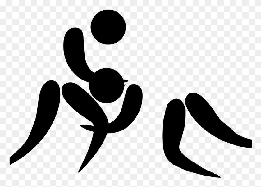 961x668 Wrestling Freestyle Pictogram, Gray, World Of Warcraft HD PNG Download