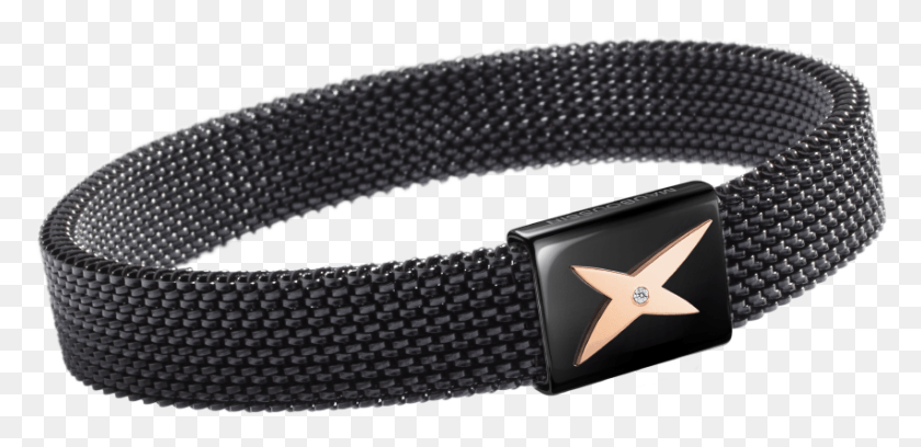 851x380 Wristband J39te Kiff Black Steel And Pink Diamond Buckle, Belt, Accessories, Accessory HD PNG Download