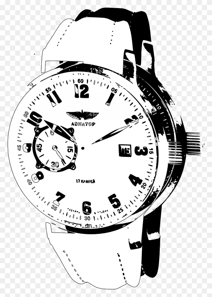 896x1280 Wristwatch Clock Free Vector Graphic On Pixabay, Analog Clock, Grenade, Bomb HD PNG Download