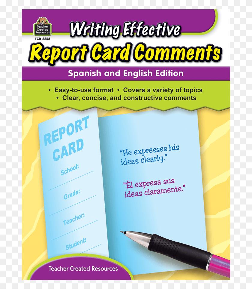 695x901 Writing Effective Report Card Comments Parents Teachers Meeting Remarks, Flyer, Poster, Paper HD PNG Download