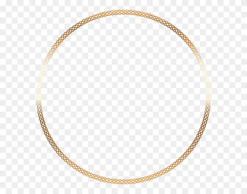 600x600 Written By Dreamland In Gold Circular Border On 26 Transparent Background Circle Frame, Necklace, Jewelry, Accessories Descargar Hd Png