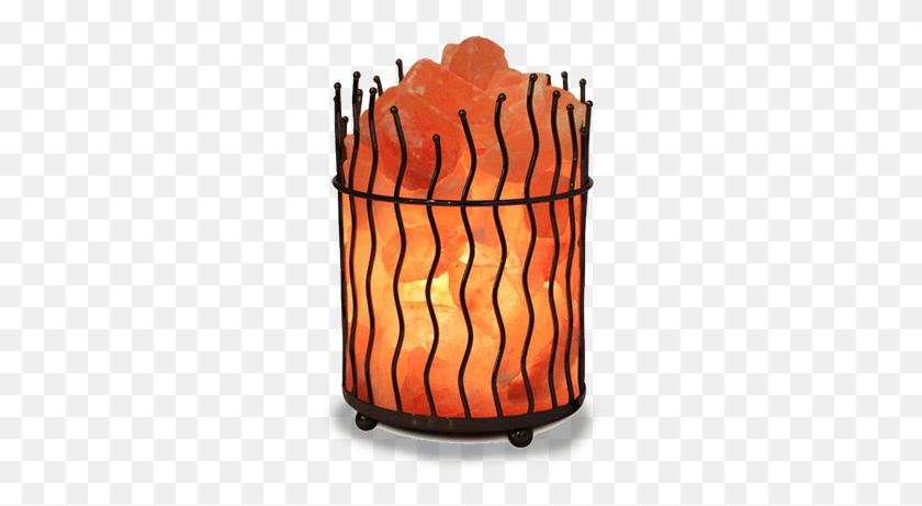 262x401 Wrought Iron Basket With Himalayan Salt Chunks Is An Salt Lamp Cage, Screen, Electronics, Fire Screen HD PNG Download