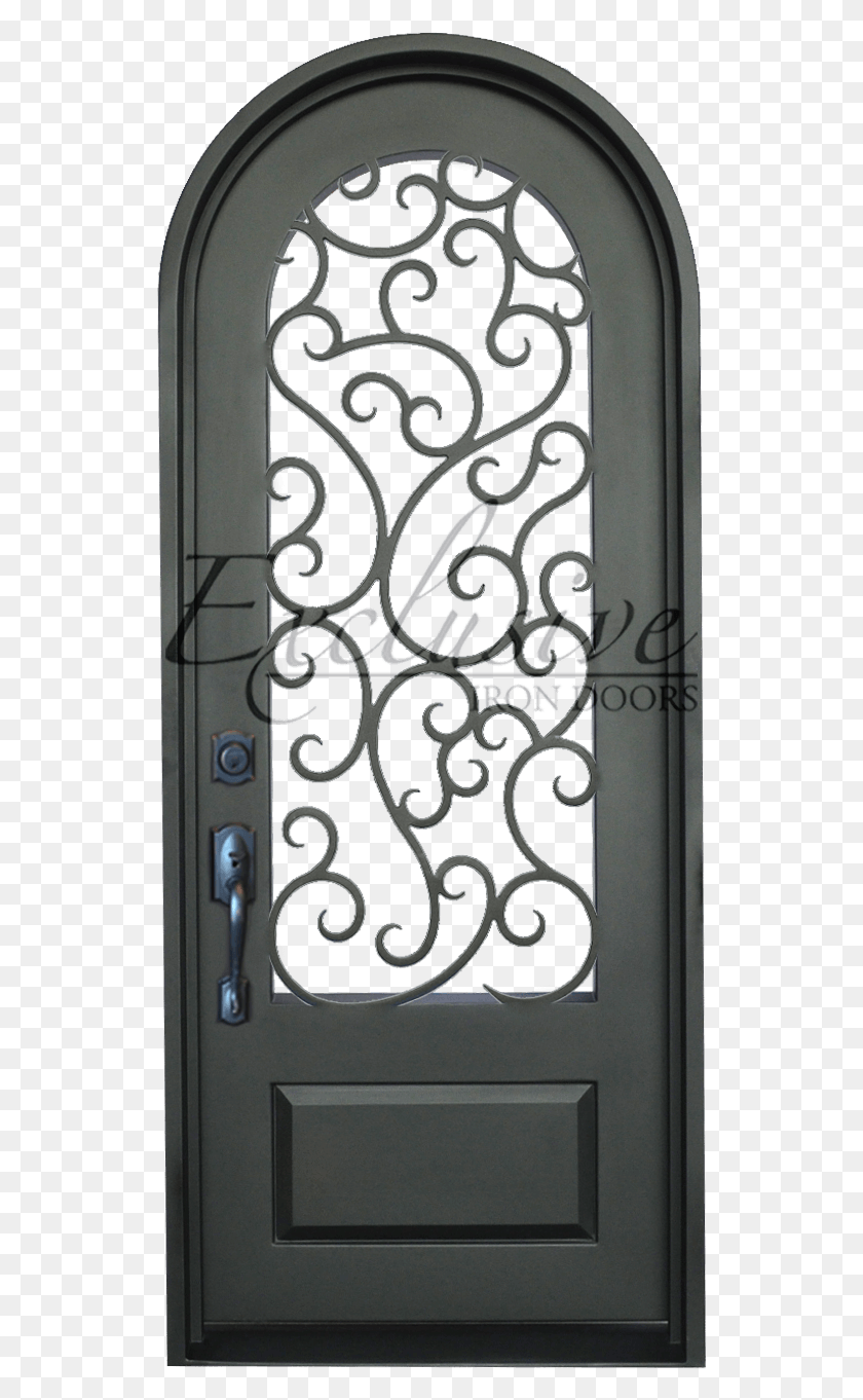 536x1302 Wrought Iron Doors Home Door, Railing, Window, Pattern HD PNG Download