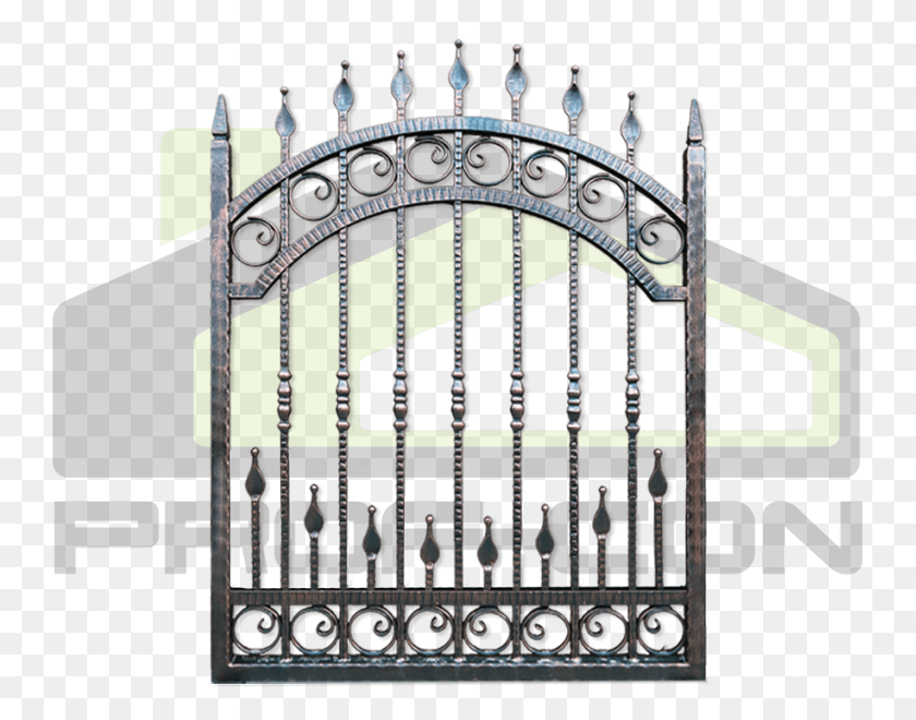 745x600 Wrought Iron Fence Pf Gate HD PNG Download