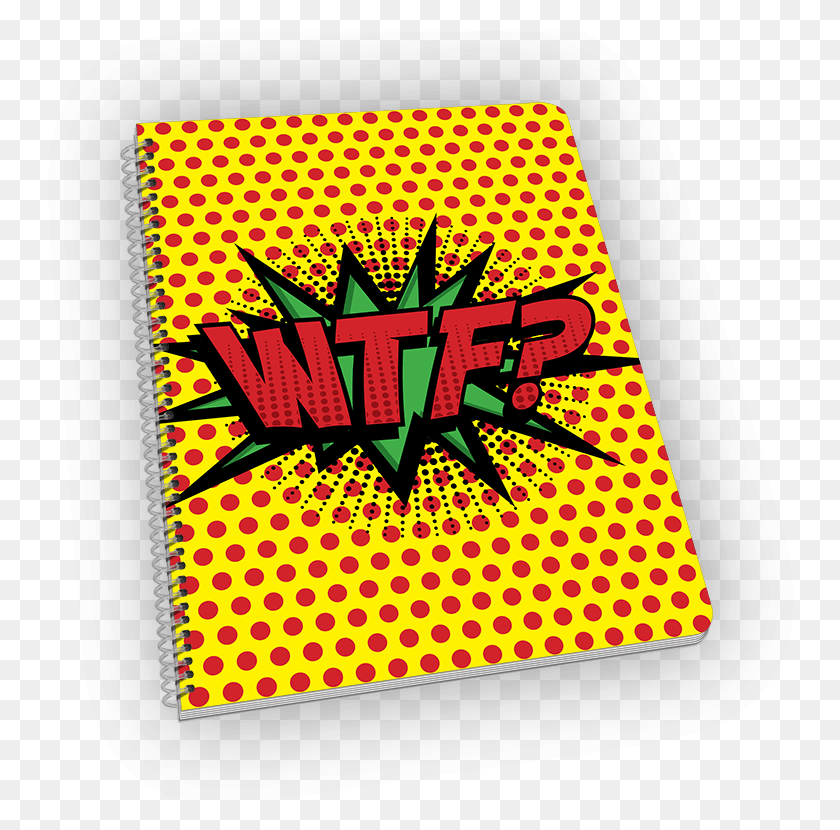 770x770 Wtf Notebook Graphic Design, Text, Label, Paper HD PNG Download