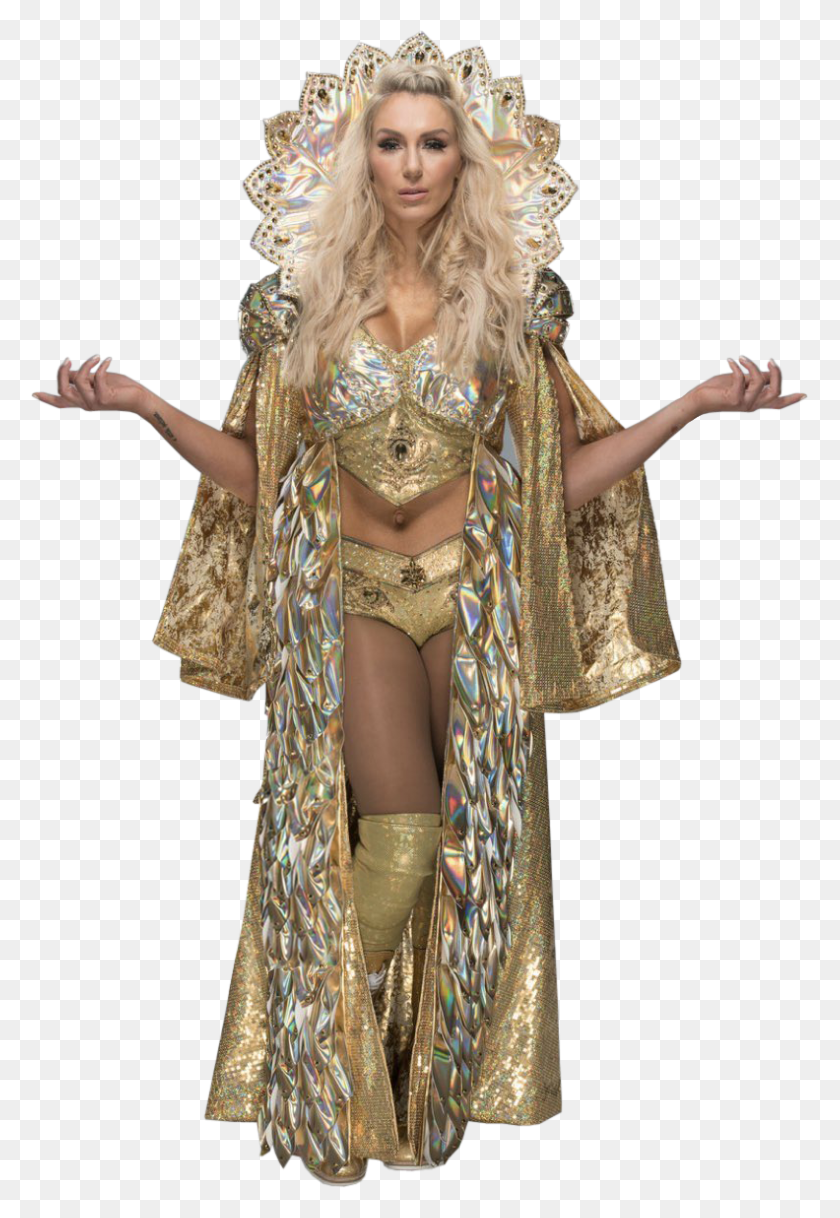 792x1176 Wwe Charlotteflair Wwecharlotte Charlotte Flair Wrestlemania 34 Attire, Clothing, Apparel, Costume HD PNG Download