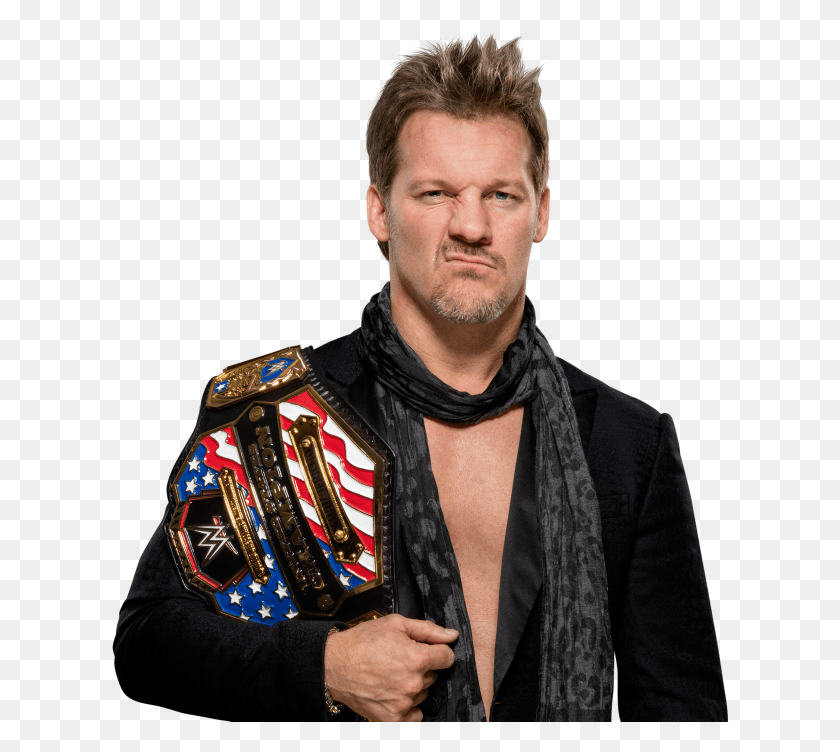 618x692 Wwe Finally Uploaded Chris Jericho39s Render As Us Champion Chris Jericho United States Champion, Clothing, Apparel, Person HD PNG Download
