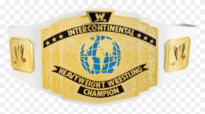 1000x522 Cinturón De Campeonato Intercontinental De La Wwe, Texto, Logotipo, Símbolo Hd Png