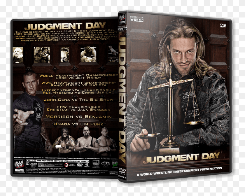 943x740 Wwe Judgment Day 2009 Dvd Cover Photo Wwe Judgement Wwe Judgment Day 2009 Dvd, Person, Human, Clothing HD PNG Download