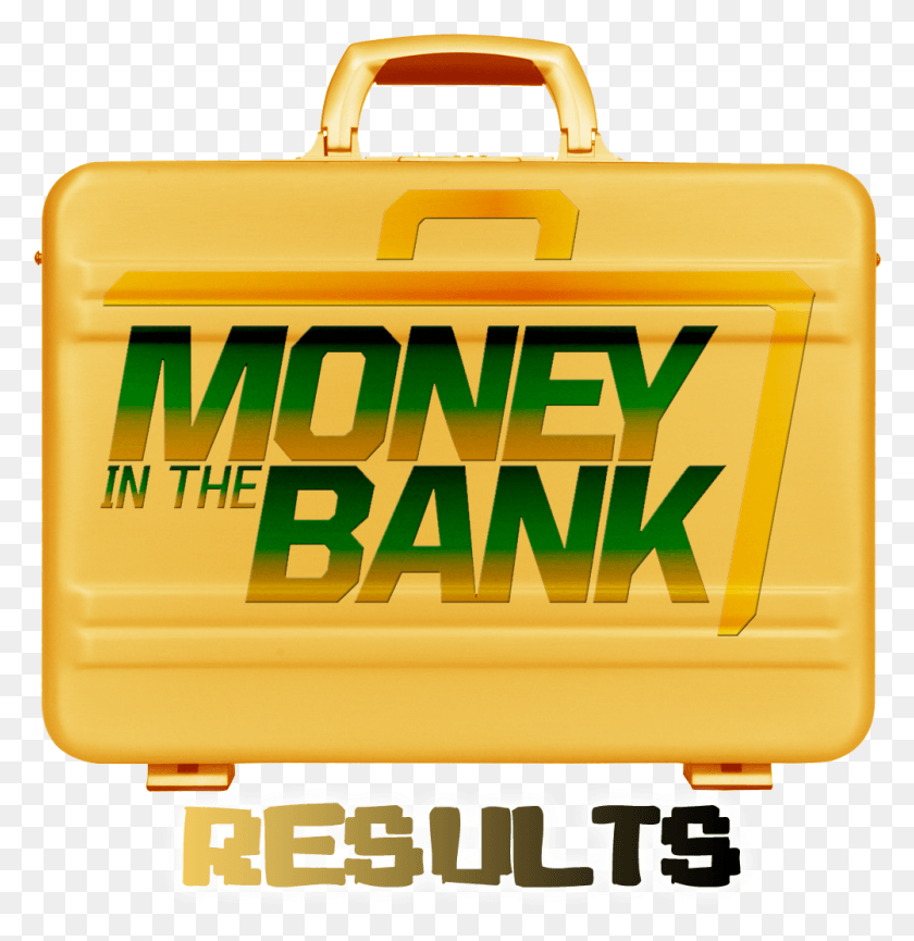 1002x1035 Wwe Money In The Bank 2015 Resultados De Dinero En El Banco Maletín Transparente, Primeros Auxilios, Bolsa, Texto Hd Png