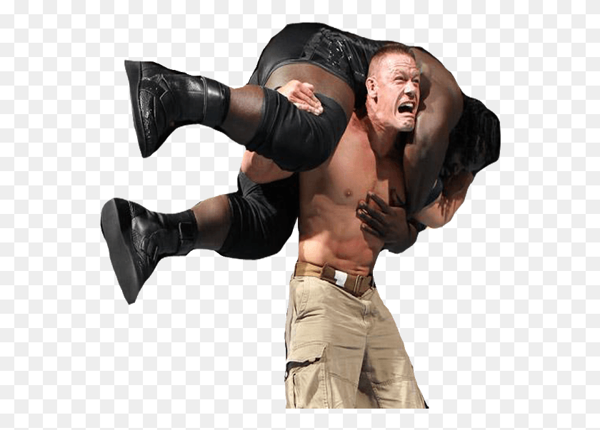 562x543 Wwe Renders John Cena Mark Henry Money In Bank Dancer, Person, Human, Clothing HD PNG Download