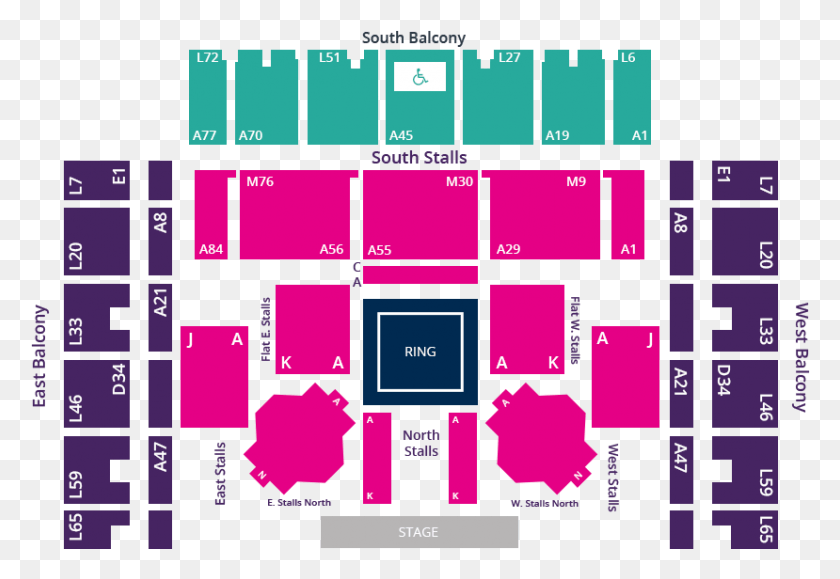829x552 Wwe Seating Plan Click To Enlarge Brighton Centre Seating Plan, Floor Plan, Diagram, Scoreboard HD PNG Download