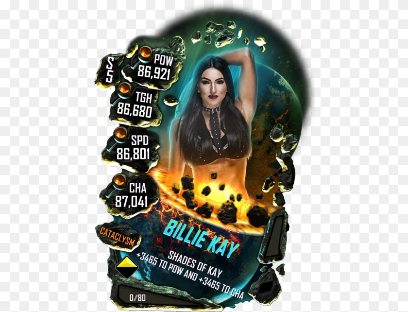 Wwe Supercard Cataclysm Cards, Adult, Advertisement, Female, Person Transparent PNG
