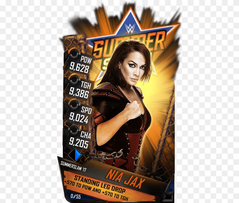 443x714 Wwe Supercard Finn Balor, Adult, Advertisement, Female, Person Clipart PNG