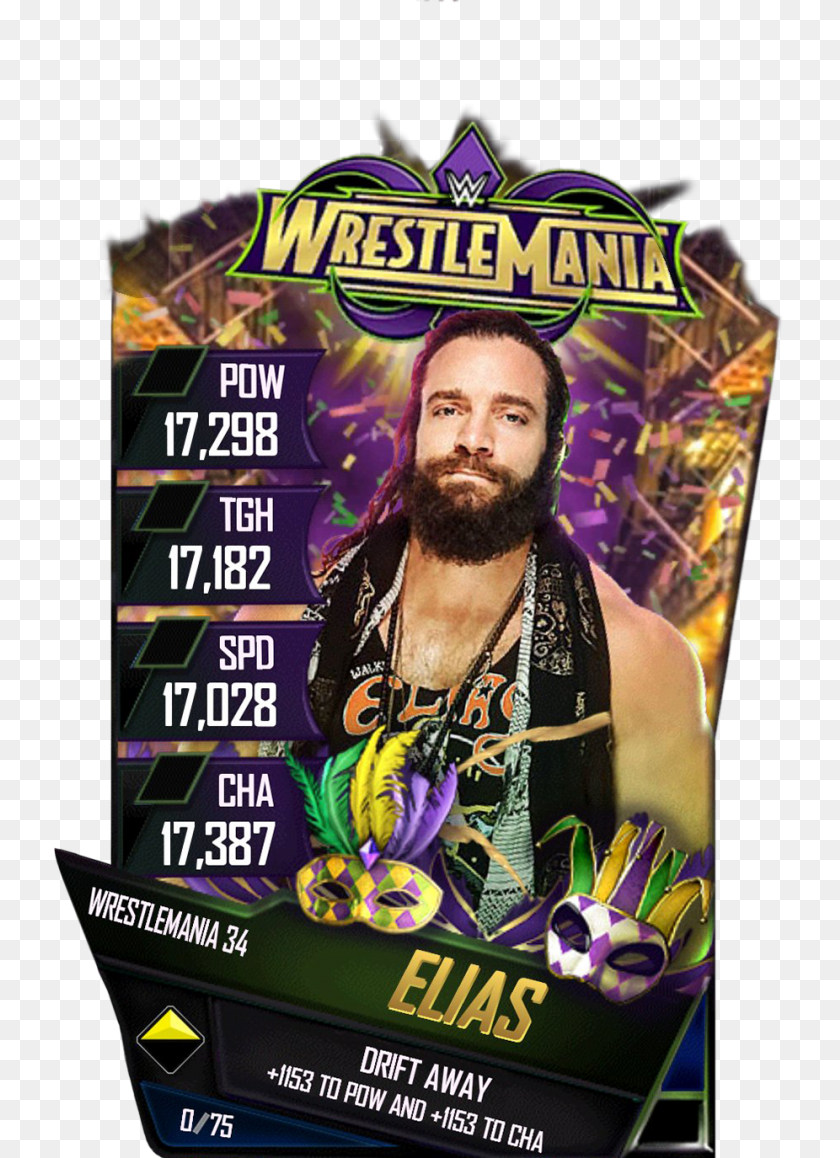 733x1158 Wwe Supercard Wm, Advertisement, Poster, Adult, Male Clipart PNG