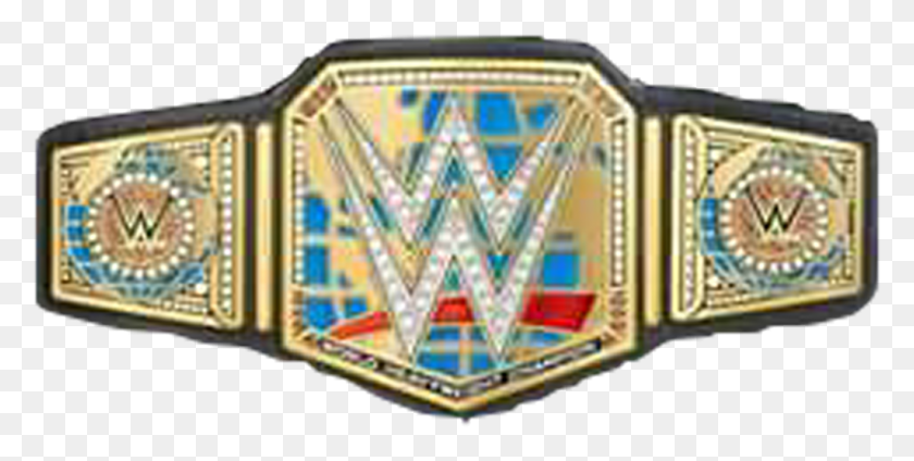 1024x479 Wwe Title Ww E World Heavyweight Champion Belt, Buckle, Stained Glass HD PNG Download