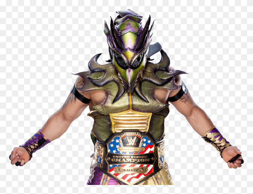 1430x1070 Wwe United States Champion Kalisto, Costume, Armor, Person HD PNG Download