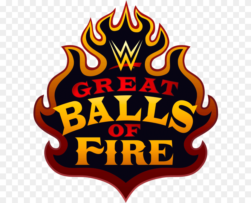 619x679 Wwe Updates Great Balls Of Fire Logo Photo Wwe Home Video, Badge, Symbol, Dynamite, Weapon Clipart PNG