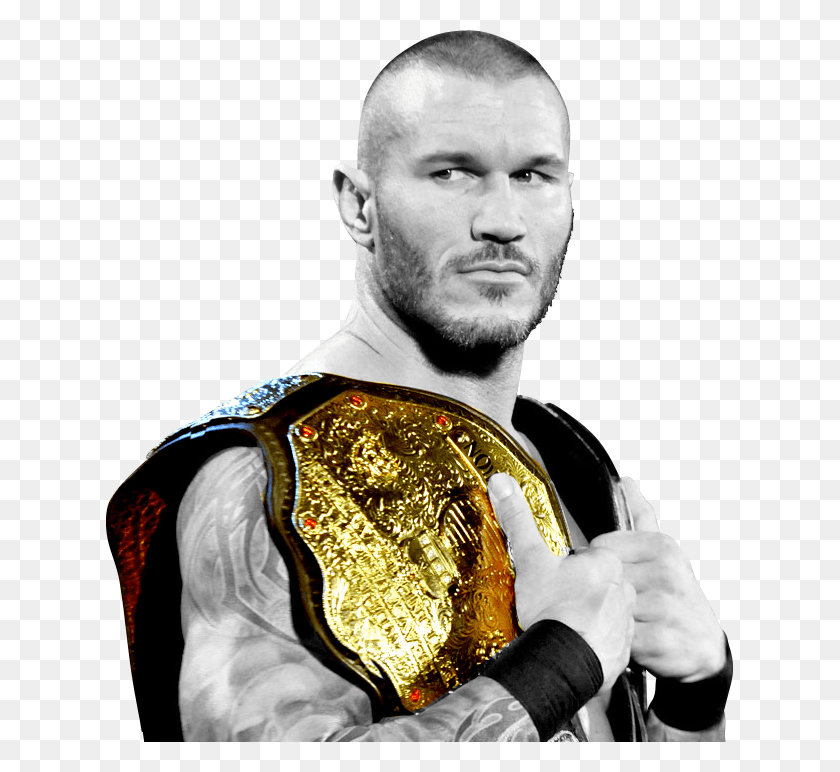 627x712 Wwe World Heavyweight Champion Randy Orton By Hadiali D8s499s Randy Orton World Heavyweight Champion, Person, Human, Gold HD PNG Download