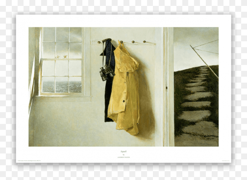 1151x813 Wyeth Print Gallery Andrew Wyeth Squall, Clothing, Apparel, Coat HD PNG Download