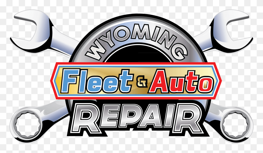 2704x1484 Wyoming Fleet Amp Auto Repair Auto Shop Logo Designs, Label, Text, Meal HD PNG Download
