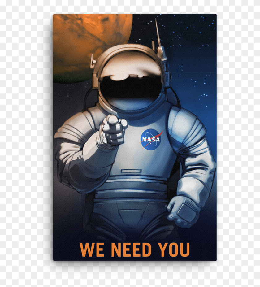 607x867 X 1000 0 Nasa We Want You Плакат, Человек, Человек, Астронавт Png Скачать