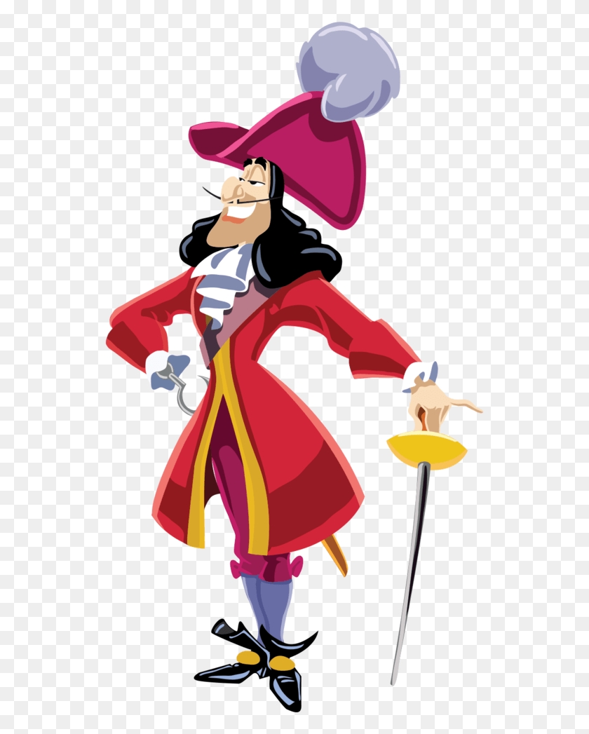 541x987 X 1000 4 Disney Captain Hook Clipart, Person, Human, Performer HD PNG Download
