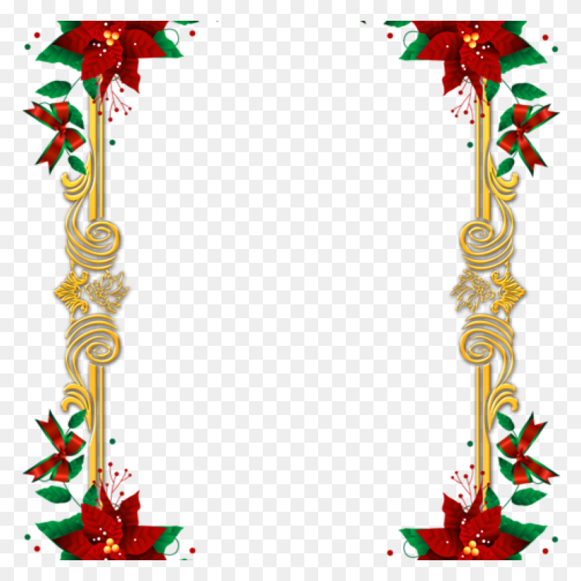 1024x1024 X 1024 2 Frame Pink Christmas Borders, Graphics, Floral Design HD PNG Download