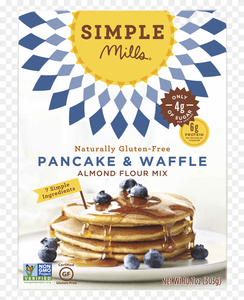 730x972 X 1024 2 Simple Mills Pancake Mix, Bread, Food, Flyer HD PNG Download