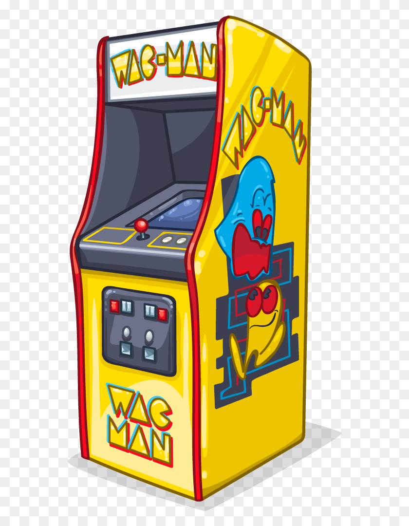 564x1020 X 1024 4 Аркадная Игра Pac Man Papercraft, Игровой Автомат, Автобус, Автомобиль Hd Png Скачать