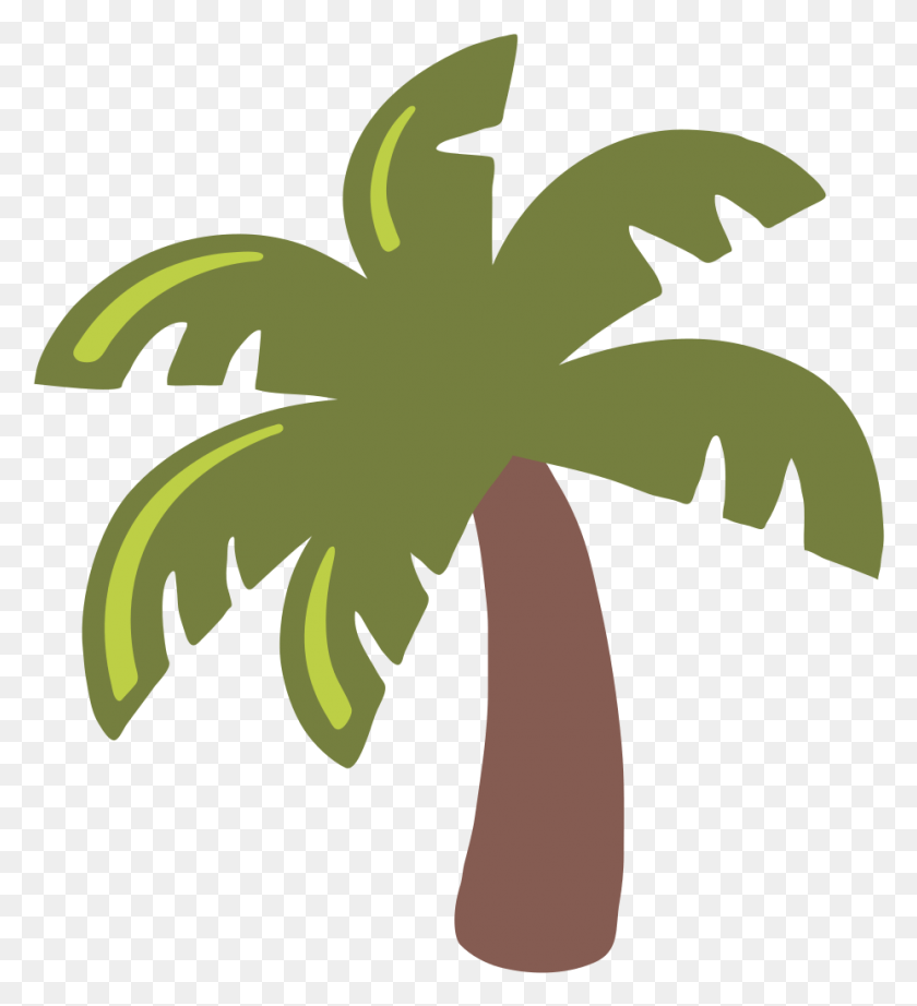 927x1025 X 1024 4 Palm Tree Emoji Black And White, Plant, Tree, Leaf HD PNG Download