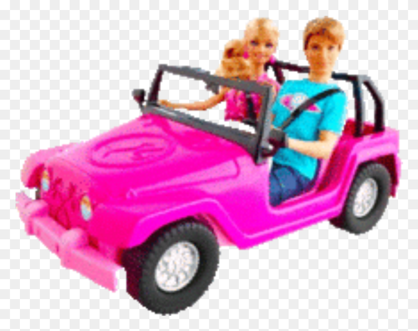 873x677 Descargar Png / Ken Y Barbie En Coche, Persona, Humano, Vehículo Hd Png