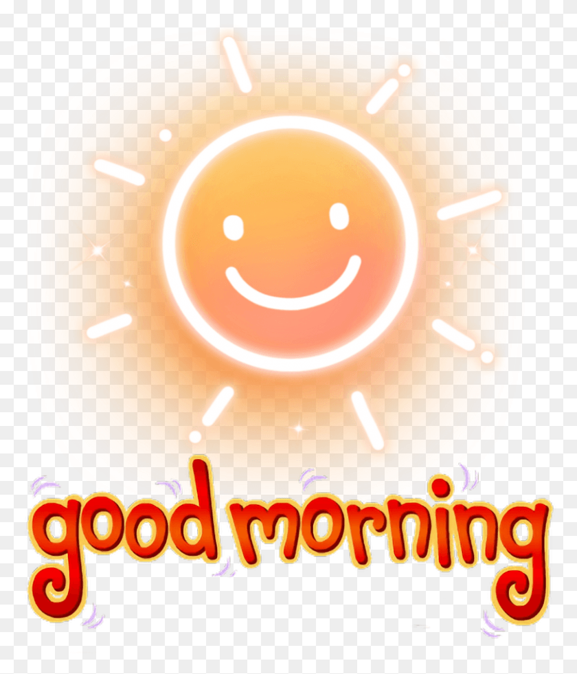 813x960 X 1024 Good Morning Stickers, Bowl, Text, Frisbee HD PNG Download