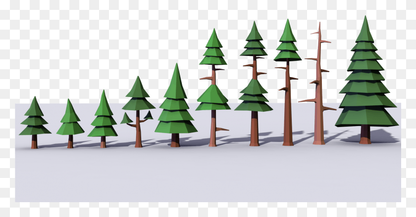 1921x935 X 1080 9 Low Poly Pine Tree Blender, Tree, Plant, Building HD PNG Download