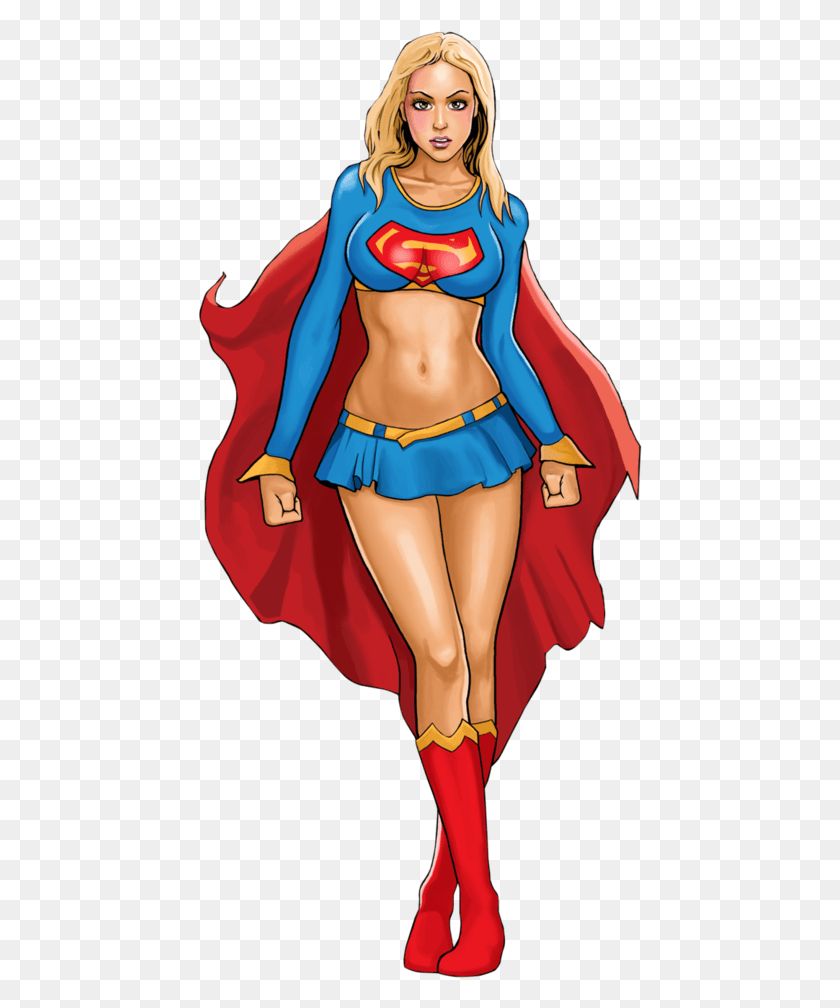 445x948 X 1082 7 Super Girl Cartoon, Costume, Clothing, Apparel HD PNG Download