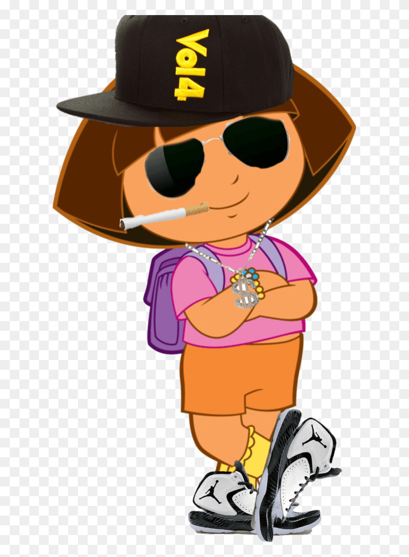 627x1085 X 1088 3 Dora Caricature, Clothing, Apparel, Sunglasses HD PNG Download