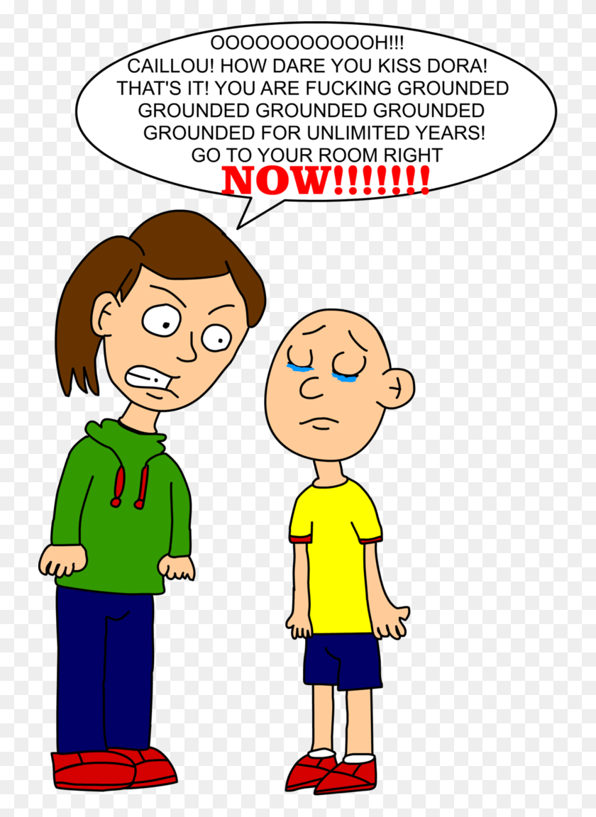 732x1092 X 1092 13 Caillou Gets Grounded, Person, Human, People HD PNG Download