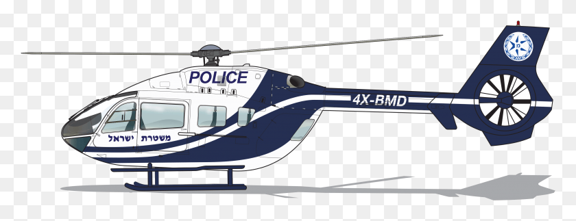3123x1057 X 1161 11 Airbus H125 Police, Вертолет, Самолет, Автомобиль Hd Png Скачать