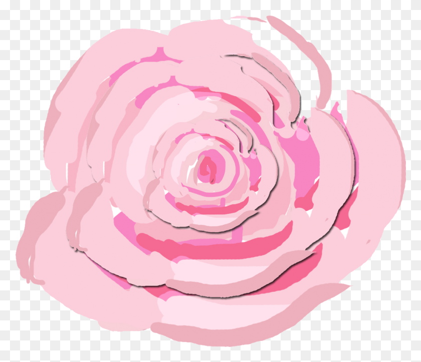 1034x880 X 1200 11 Розовых Акварельных Роз, Роза, Цветок, Растение Hd Png Скачать