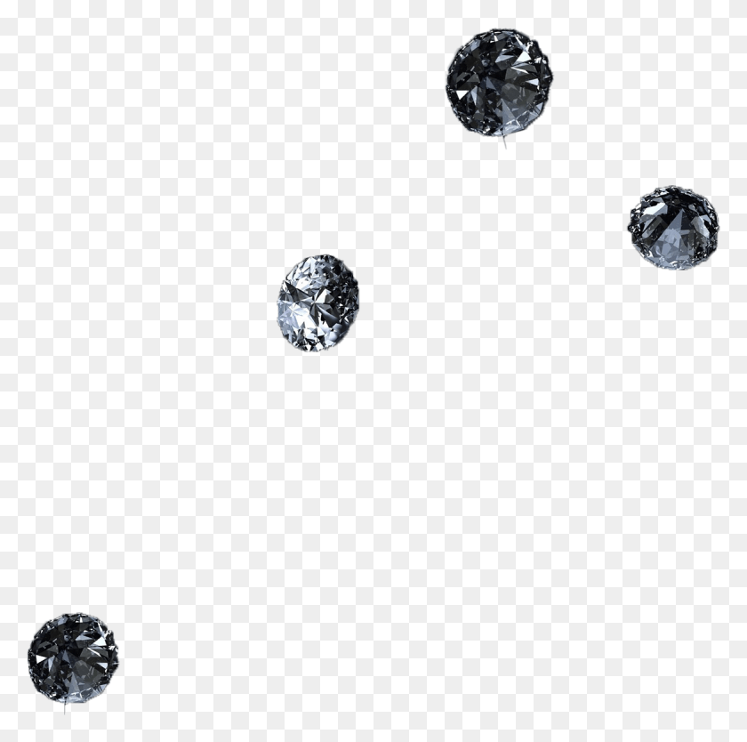 1169x1161 X 1204 7 Black Diamonds Falling, Crystal, Diamond, Gemstone HD PNG Download