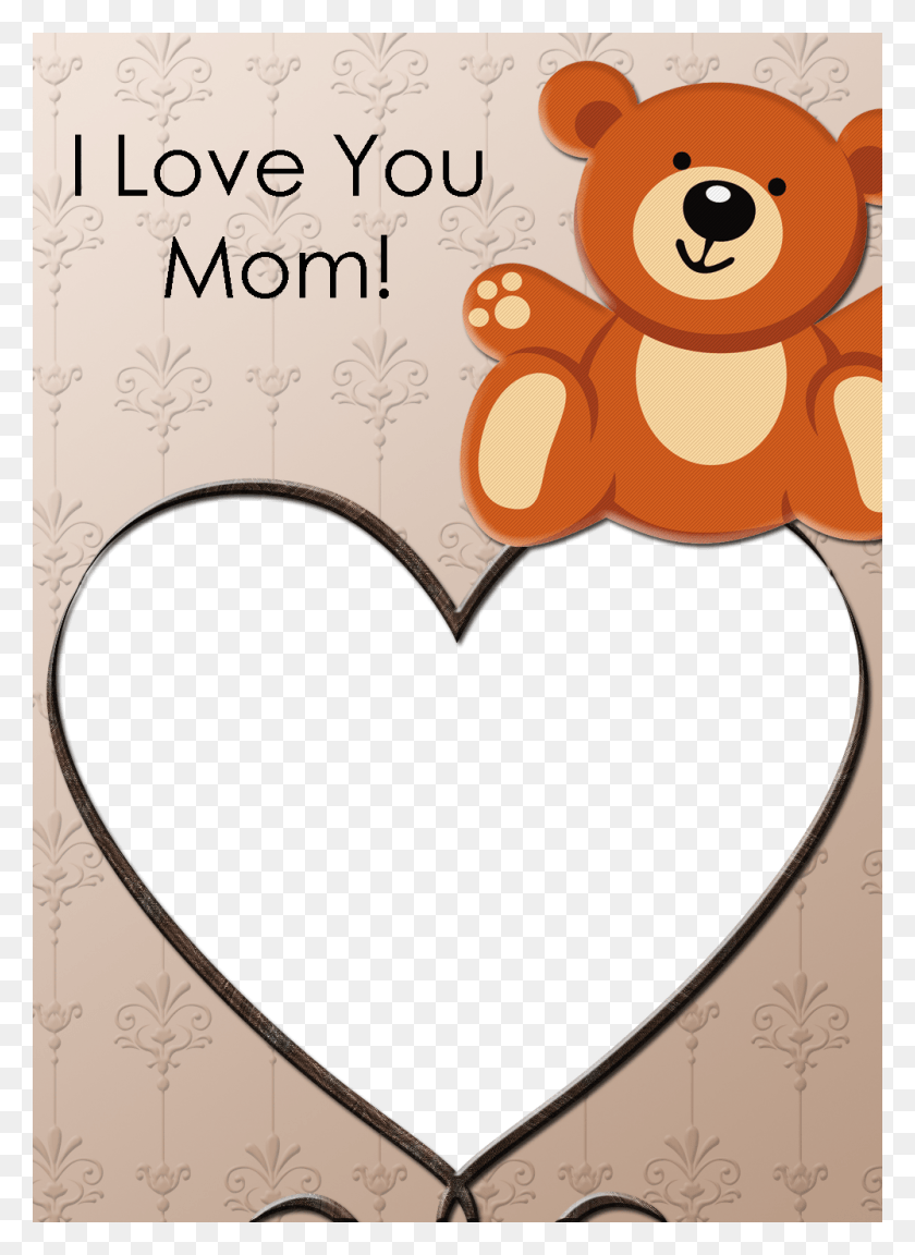 1000x1400 X 1400 0 Cartoon Mother39s Day Card, Heart, Rug, Text HD PNG Download