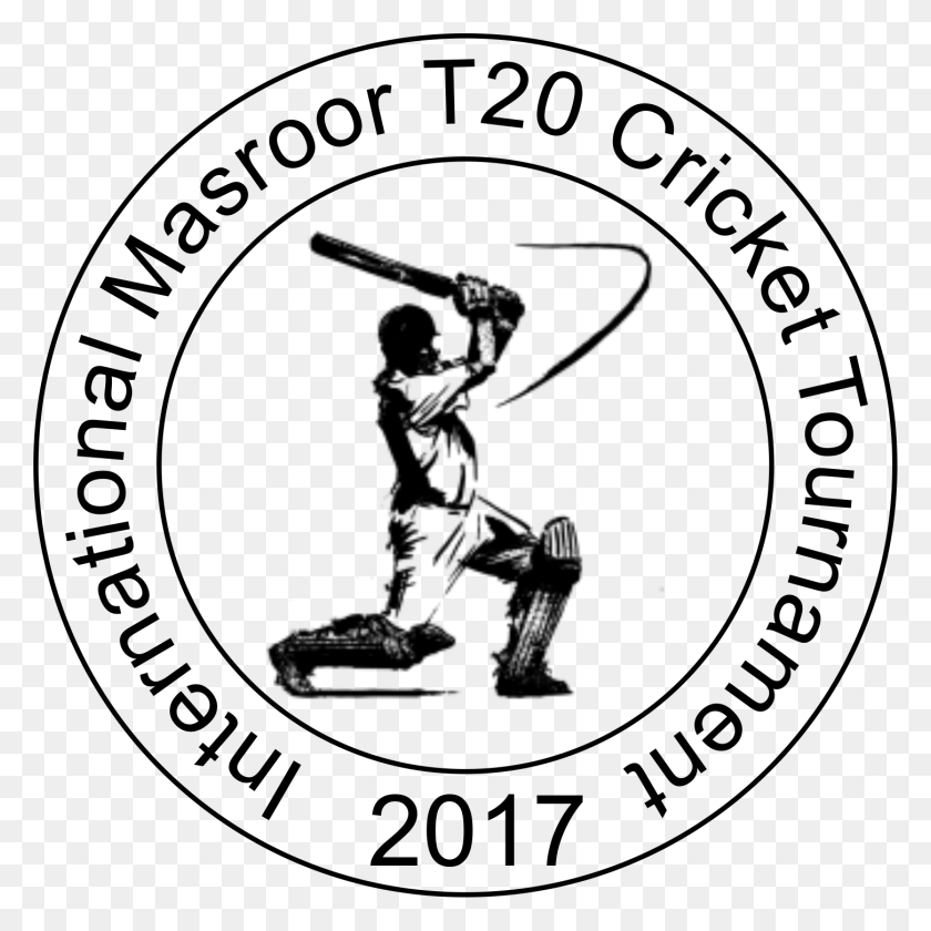 1451x1451 X 1451 2 0 Cricket Tournament Logo Black And White, Label, Text, Person HD PNG Download