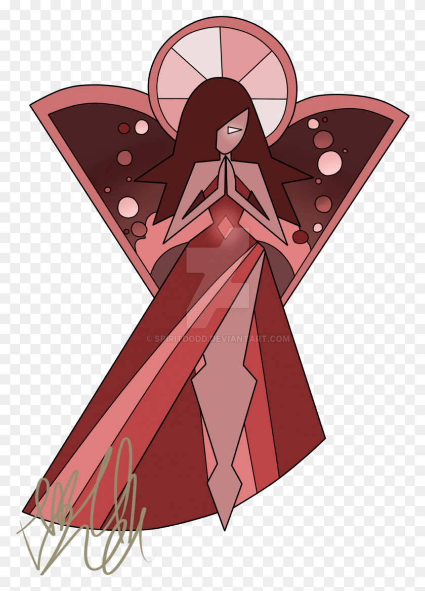 972x1381 X 1489 1 Steven Universe Red Diamond Mural, Clothing, Apparel HD PNG Download